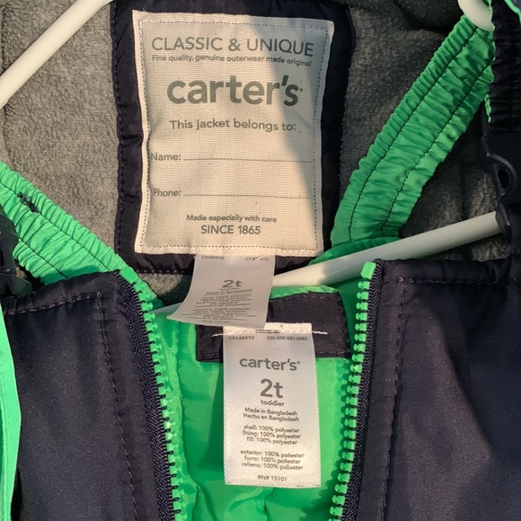 Carters coat and snow pants - Picture 2 of 4